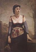 Jean Baptiste Camille  Corot Agostina (mk11) oil painting picture wholesale